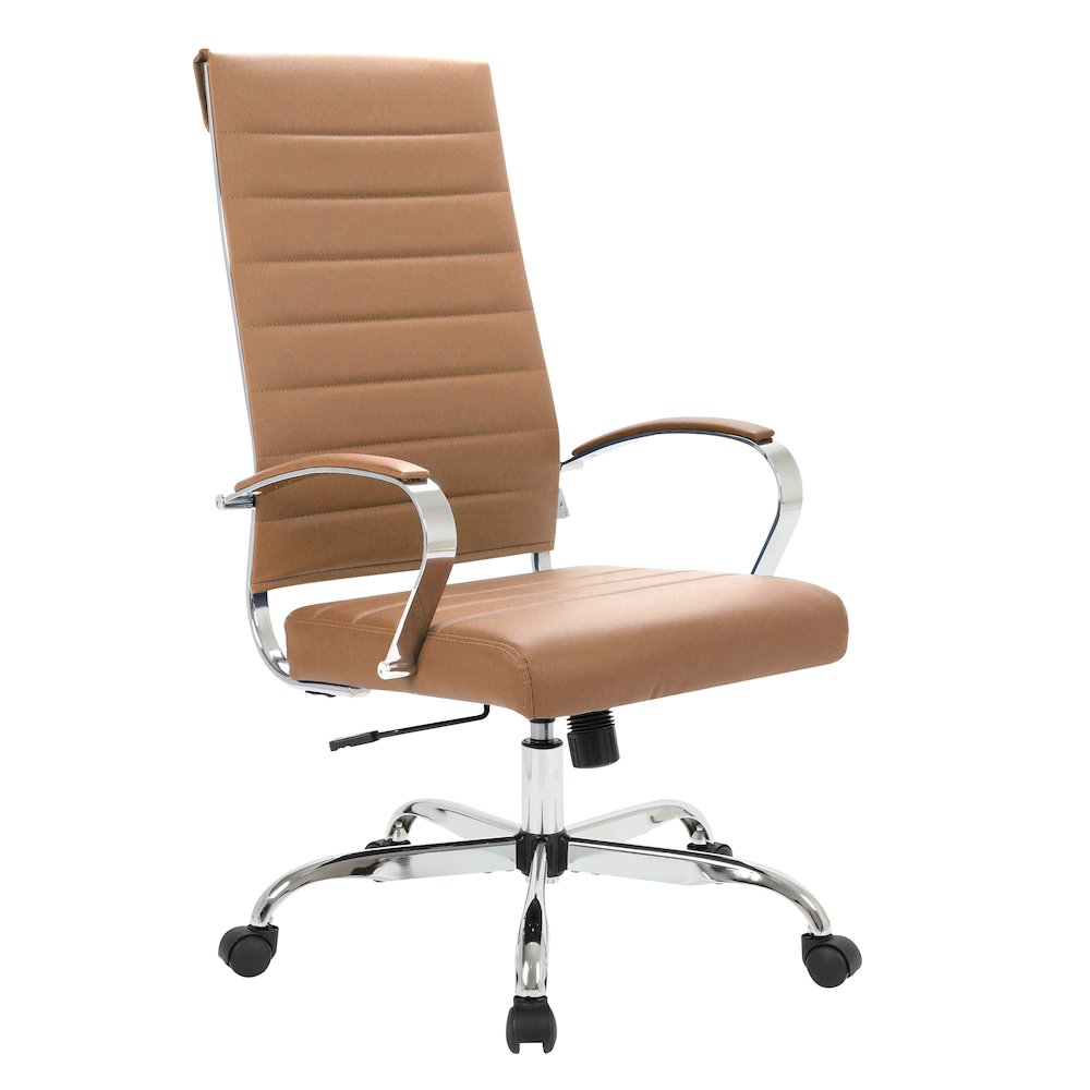 Benmar High-Back Leather Office Chair. Picture 1