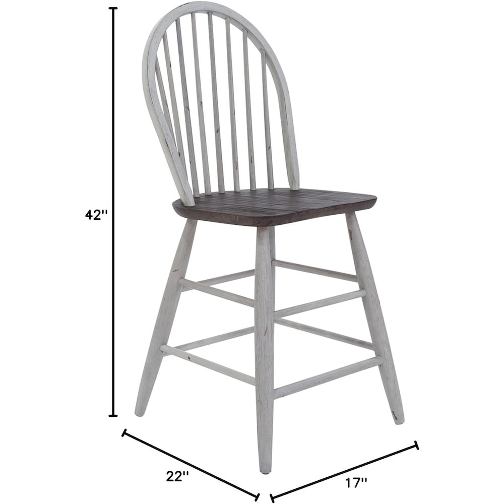 Windsor Back Counter Chair- Set of 2. Picture 4