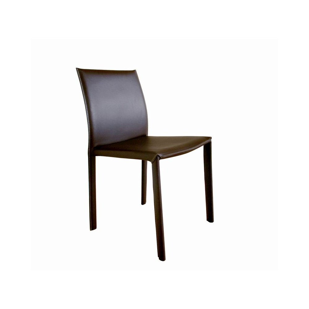 Baxton Studio Brown Leather Bar Stool (Set of 2). Picture 1