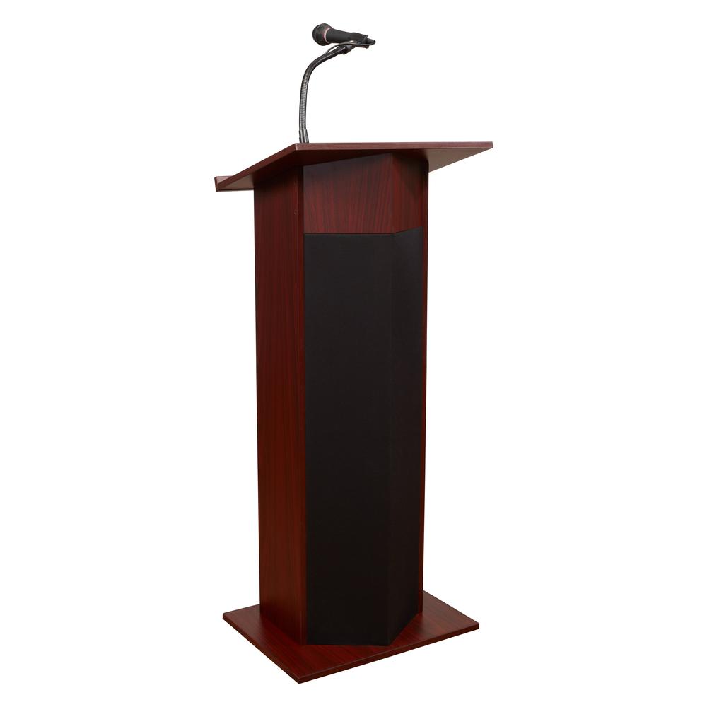 Oklahoma Sound® Power Plus Lectern, Mahogany. Picture 1