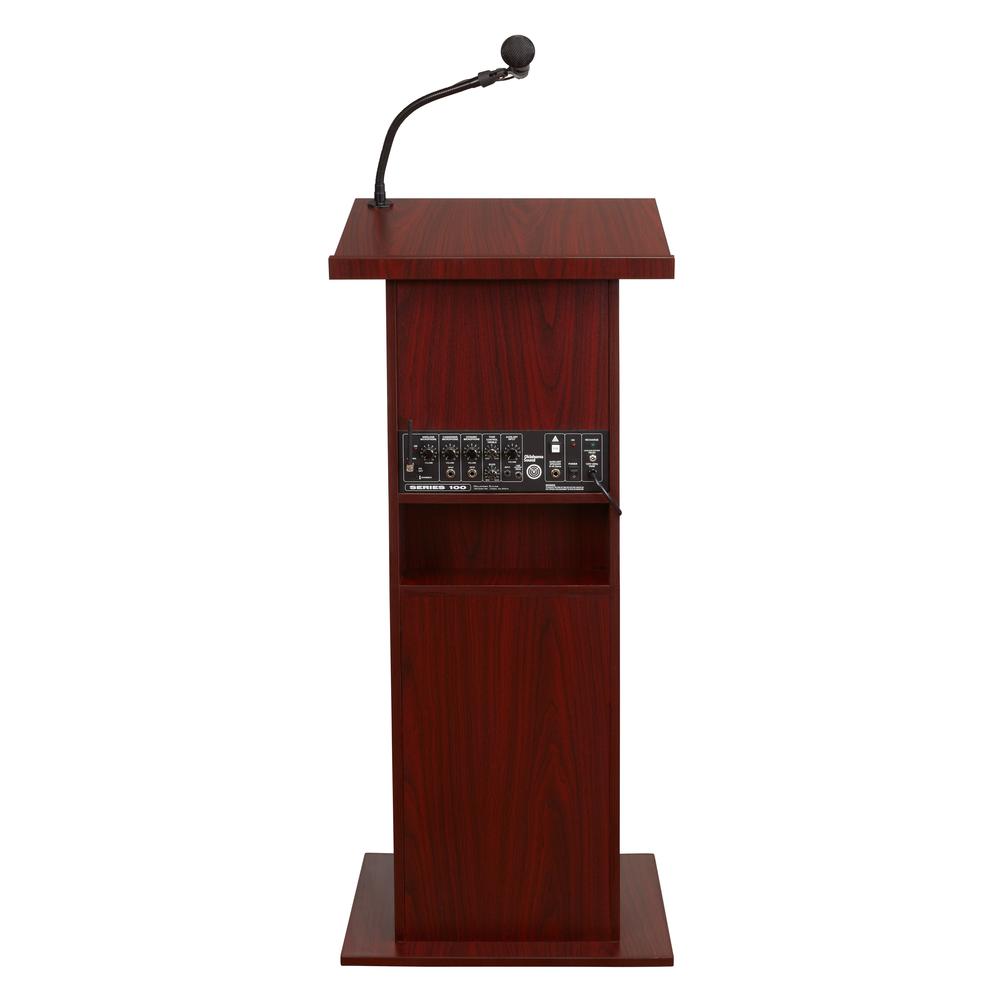 Oklahoma Sound® Power Plus Lectern, Mahogany. Picture 4