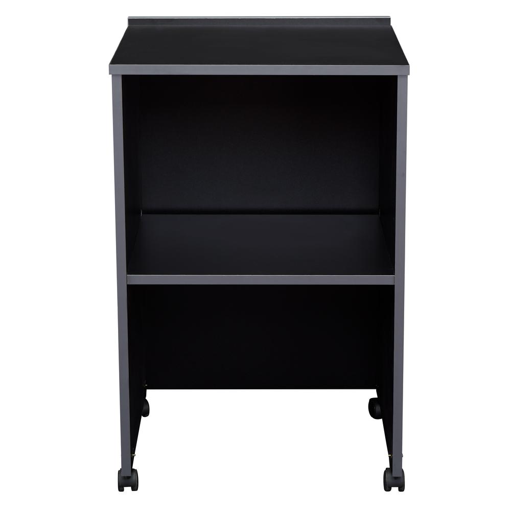 Oklahoma Sound® AV Cart/Lectern Base, Black. Picture 2