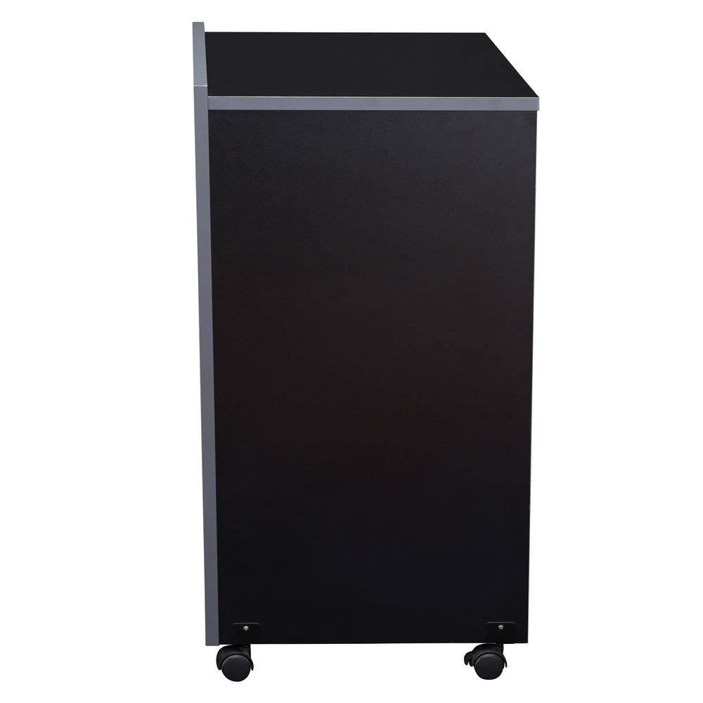 Oklahoma Sound® AV Cart/Lectern Base, Black. Picture 4