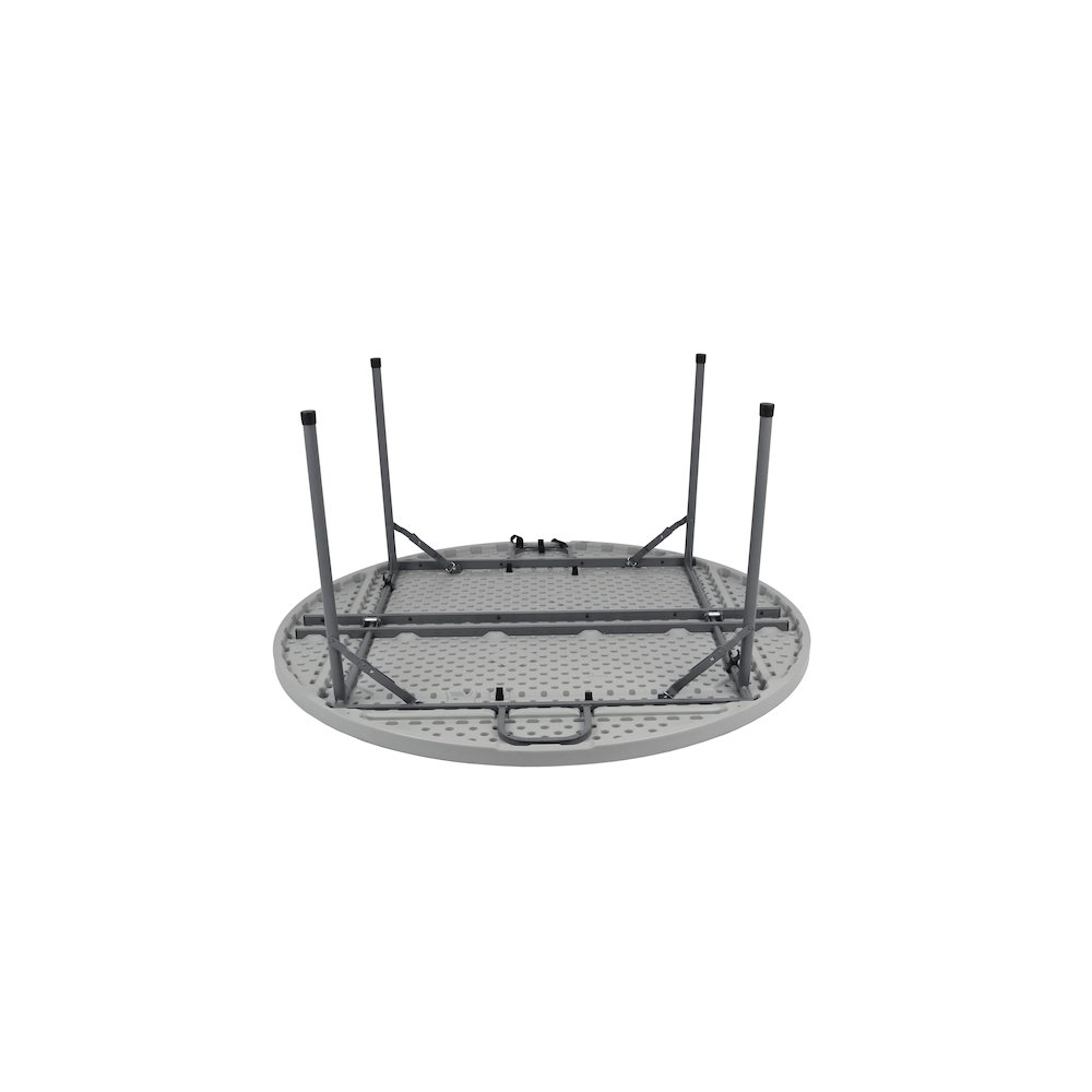 60" Comfort Max Round Fold in Half Plastic Table. Picture 2
