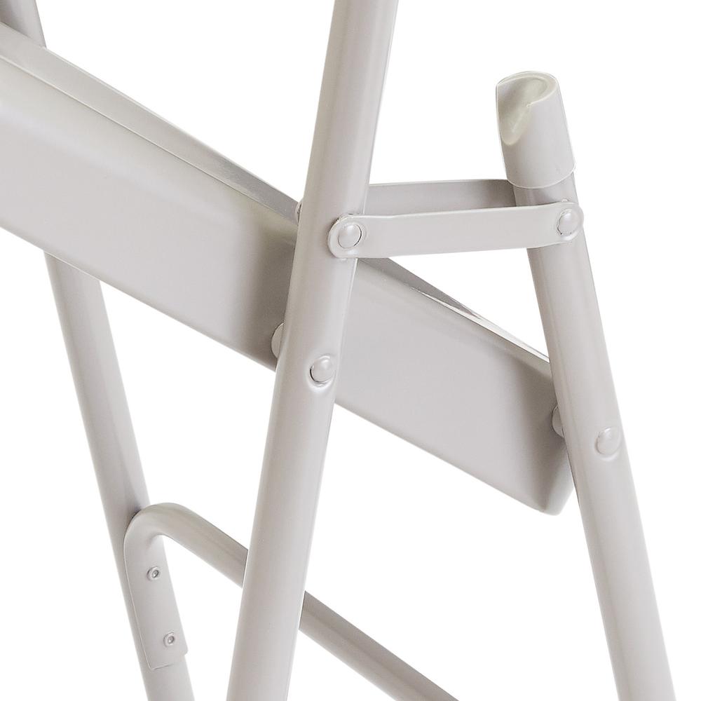 NPS® 200 Series Premium All-Steel Double Hinge Folding Chair, Grey (Pack of 4). Picture 5