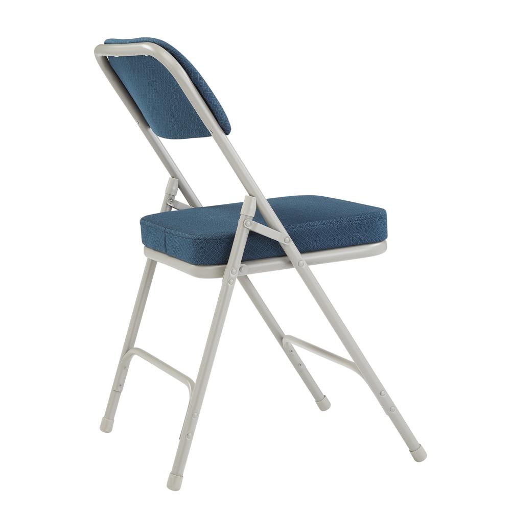 NPS® 3200 Series Premium 2" Fabric Upholstered Double Hinge Folding Chair, Regal Blue (Pack of 2). Picture 3