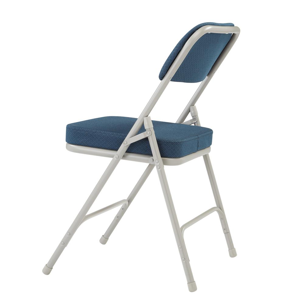 NPS® 3200 Series Premium 2" Fabric Upholstered Double Hinge Folding Chair, Regal Blue (Pack of 2). Picture 4