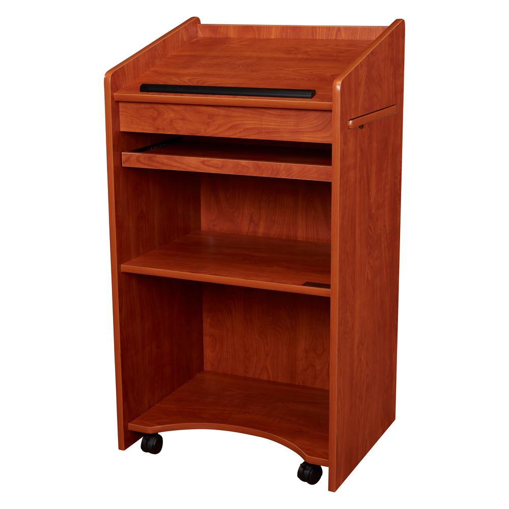 Oklahoma Sound® Aristocrat Non-Sound Lectern, Cherry. Picture 2