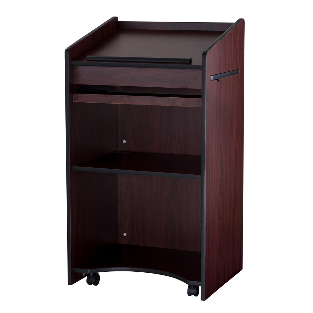 Oklahoma Sound® Aristocrat Non-Sound Lectern, Mahogany. Picture 3