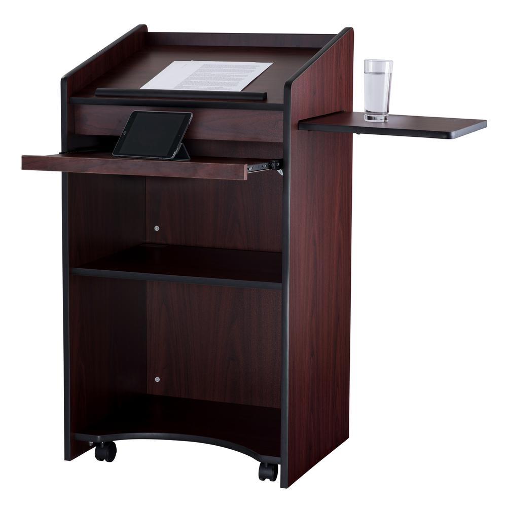 Oklahoma Sound® Aristocrat Non-Sound Lectern, Mahogany. Picture 5