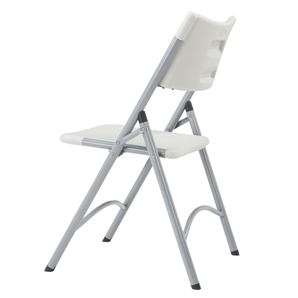 NPS® 600 Series Heavy Duty Plastic Folding Chair, Speckled Grey (Pack of 4). Picture 4
