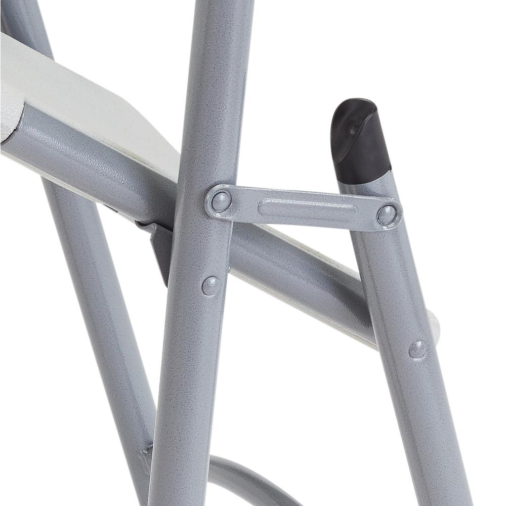 NPS® 600 Series Heavy Duty Plastic Folding Chair, Speckled Grey (Pack of 4). Picture 5