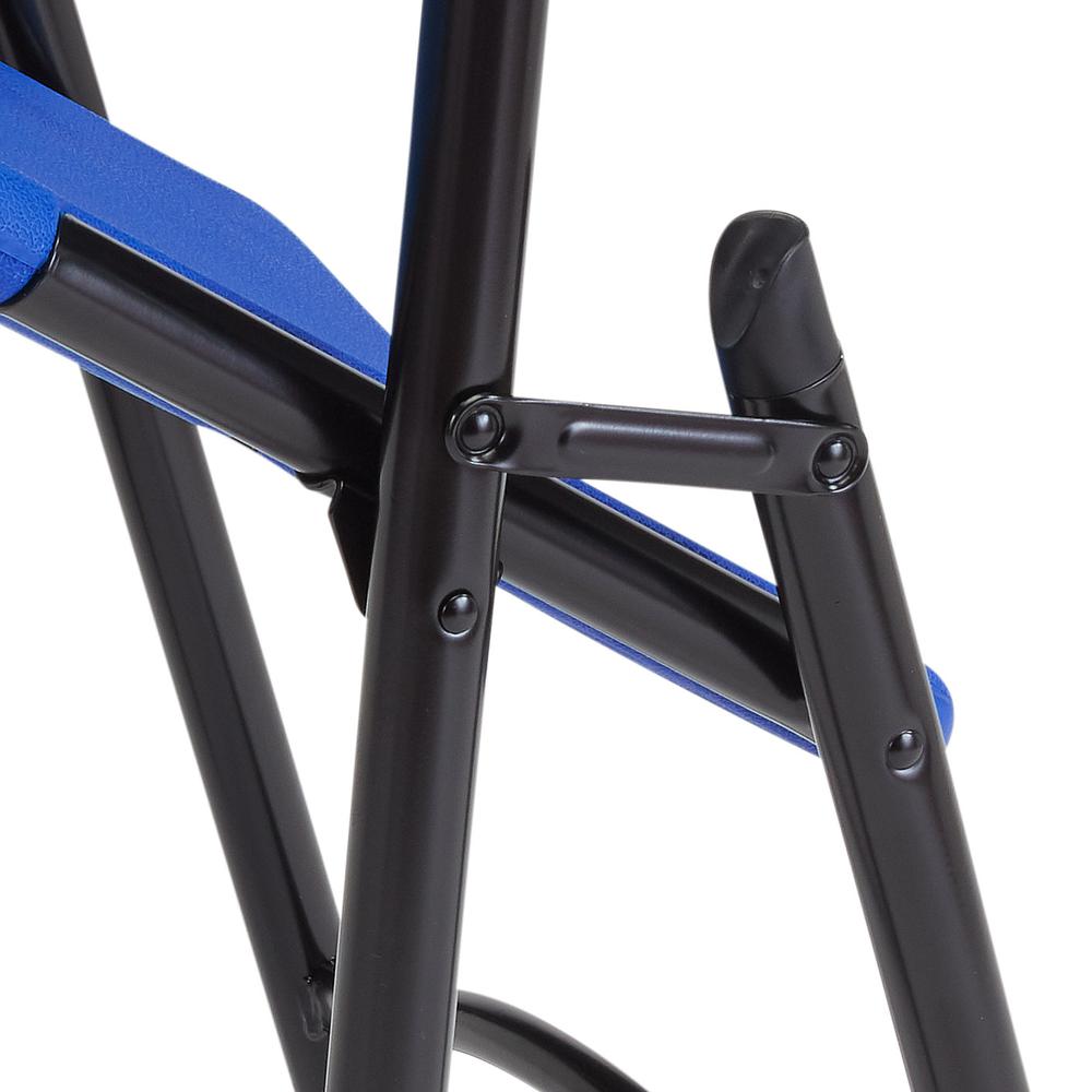 NPS® 600 Series Heavy Duty Plastic Folding Chair, Blue (Pack of 4). Picture 5