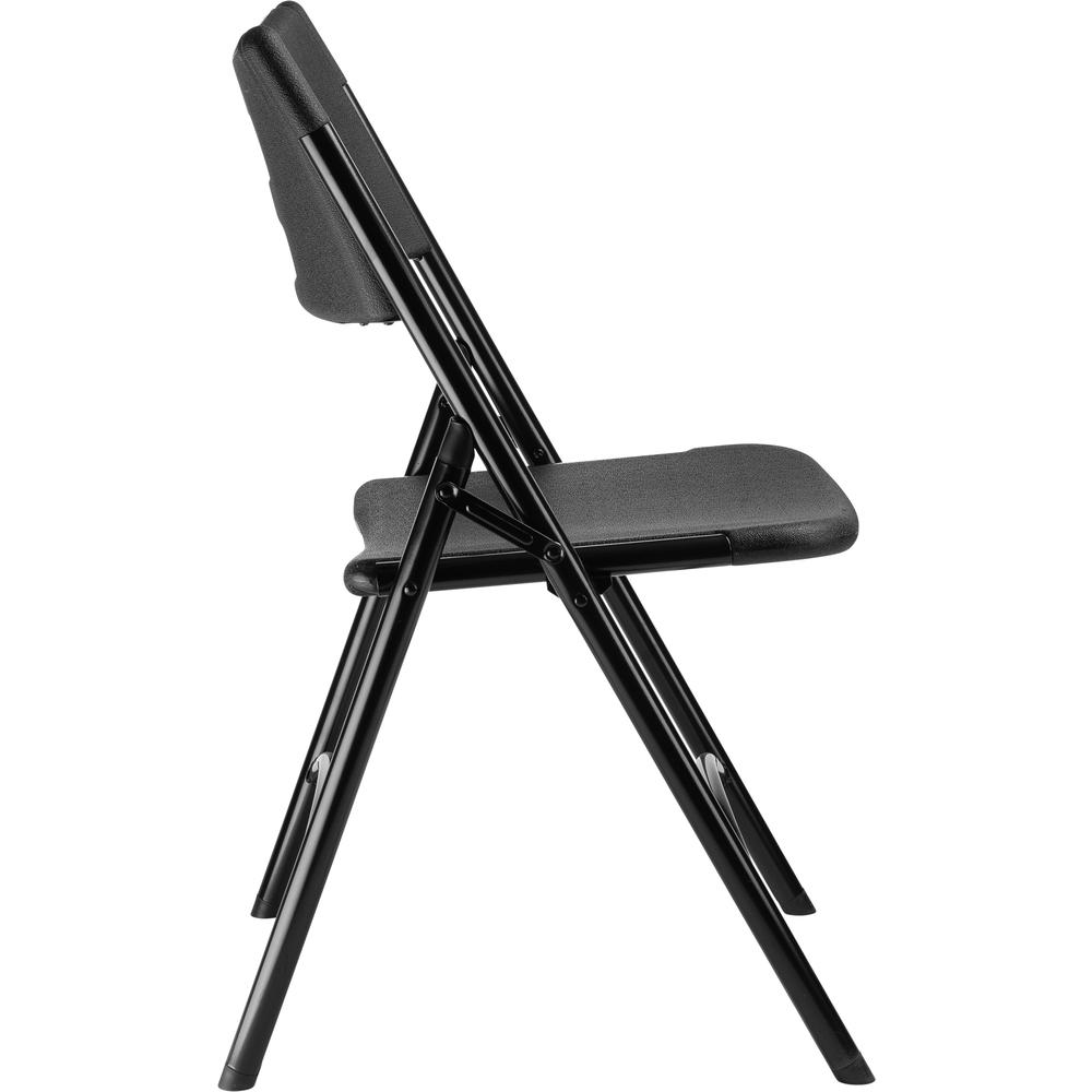 NPS® 600 Series Heavy Duty Plastic Folding Chair, Black (Pack of 4). Picture 3
