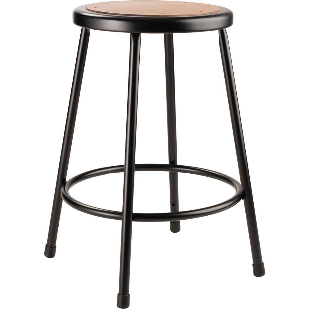 (4 Pack) NPS® 24"Heavy Duty Steel Stool, Black. Picture 2