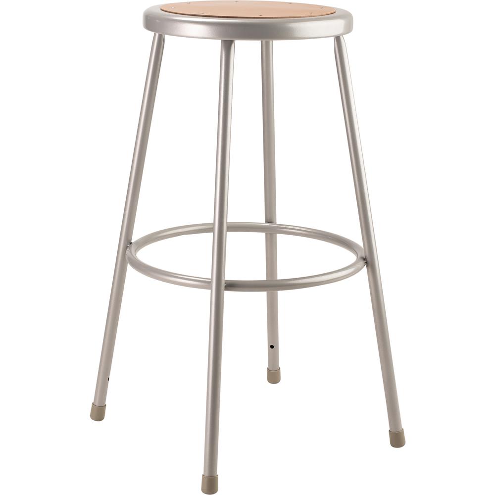 NPS® 30" Heavy Duty Steel Stool, Grey. Picture 1