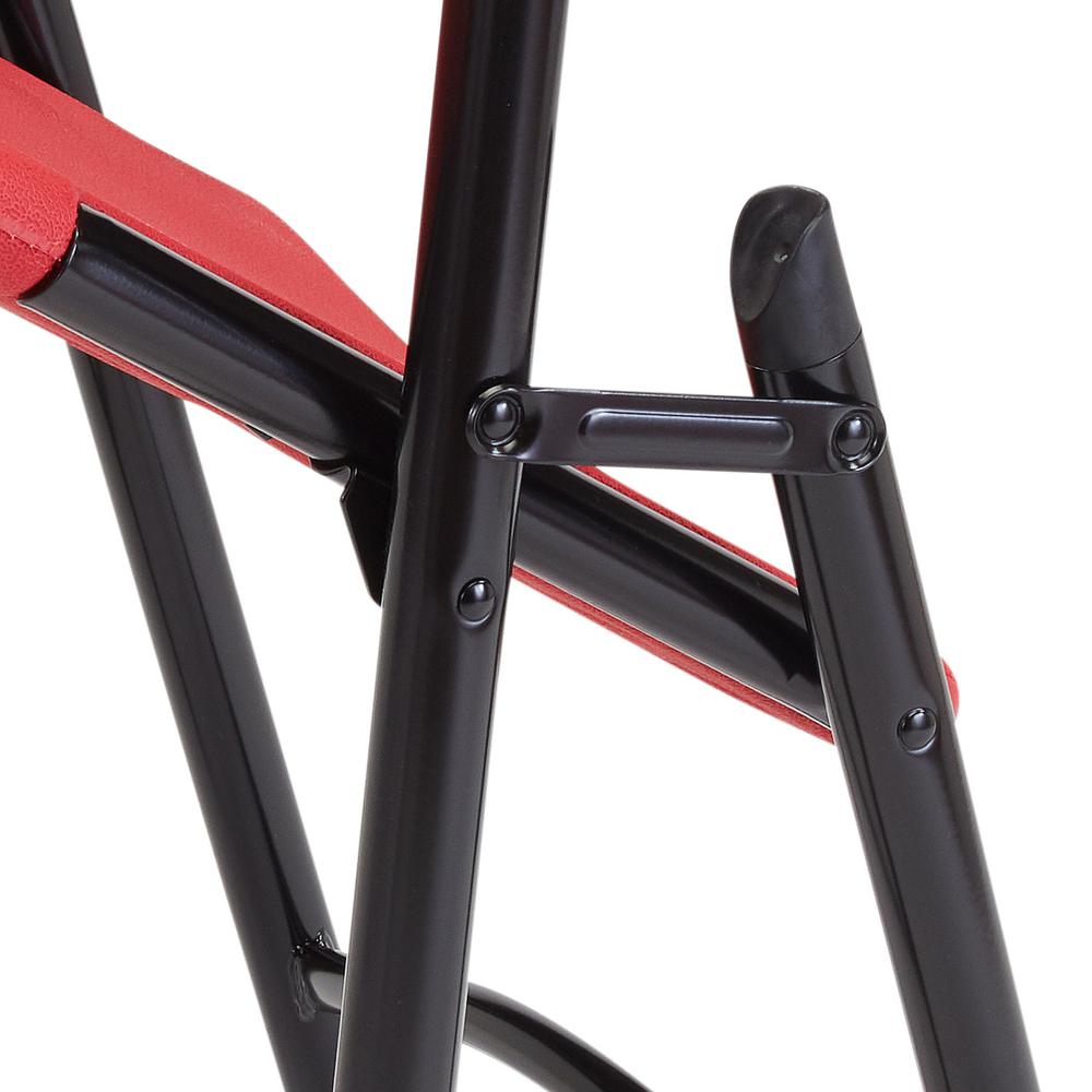 NPS® 600 Series Premium Resin-Plastic Folding Chair, Red (Pack of 4). Picture 5