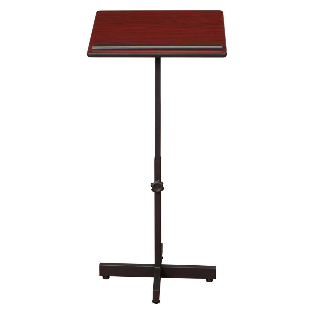 Oklahoma Sound® Portable Presentation Lectern Stand, Mahogany. Picture 2