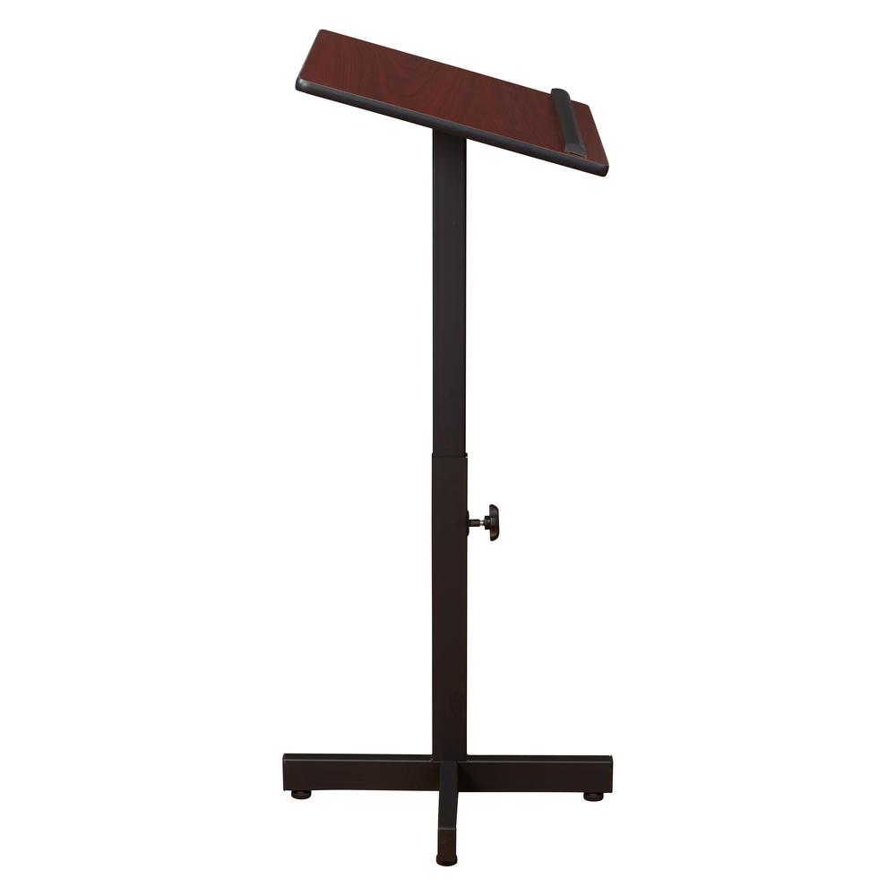 Oklahoma Sound® Portable Presentation Lectern Stand, Mahogany. Picture 3