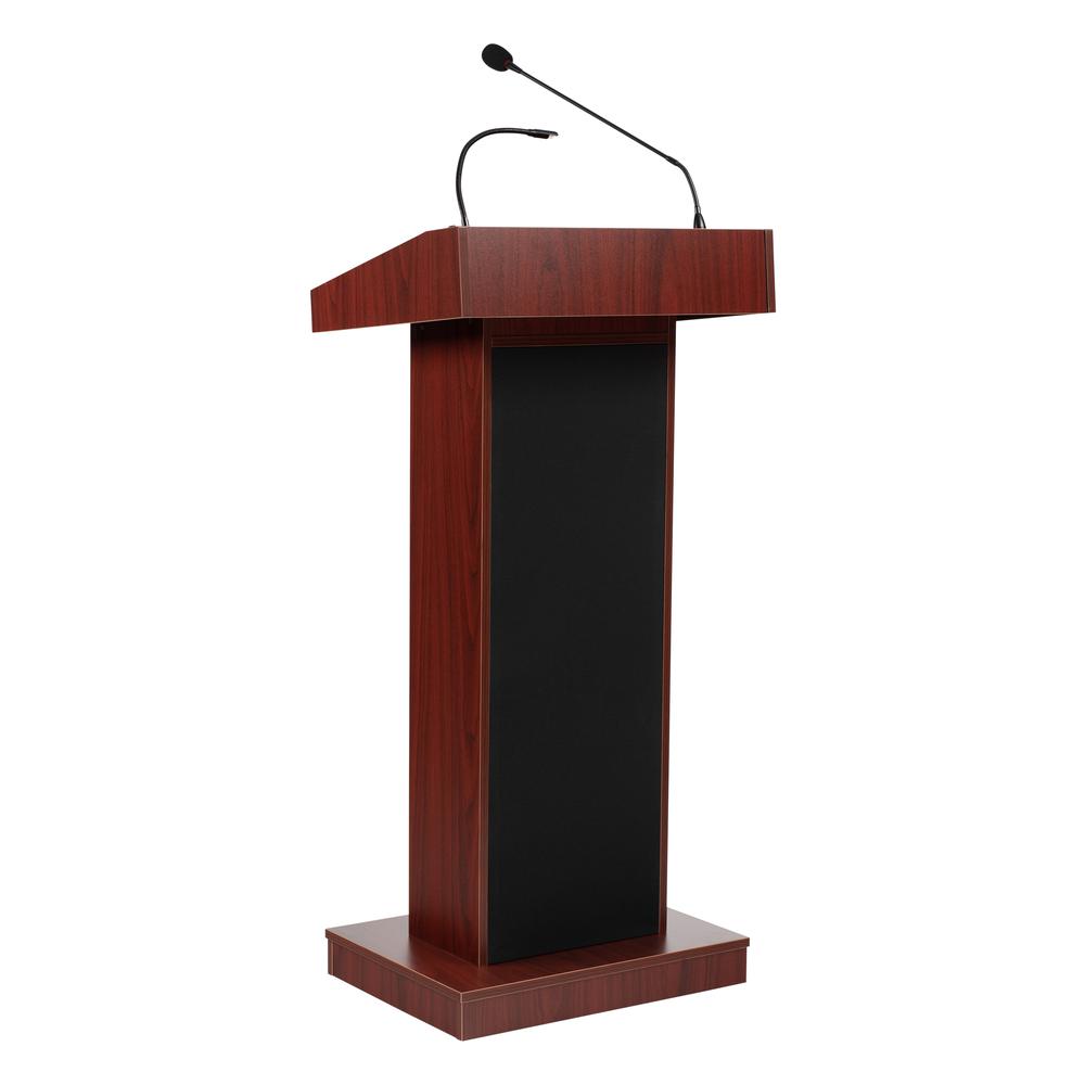 Oklahoma Sound® Orator Lectern, Mahogany. Picture 1