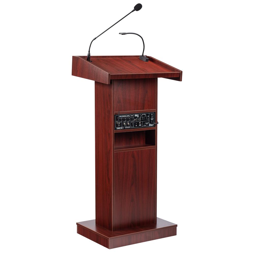 Oklahoma Sound® Orator Lectern, Mahogany. Picture 4