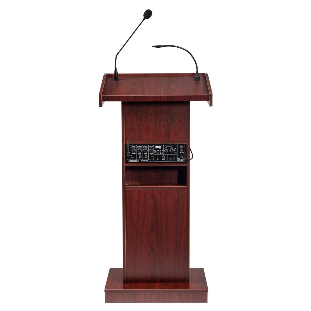 Oklahoma Sound® Orator Lectern, Mahogany. Picture 5