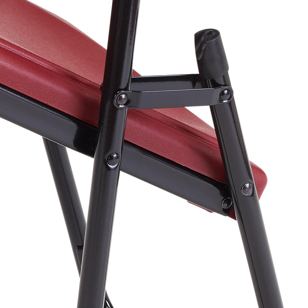 NPS® 800 Series Premium Lightweight Plastic Folding Chair, Burgundy (Pack of 4). Picture 5