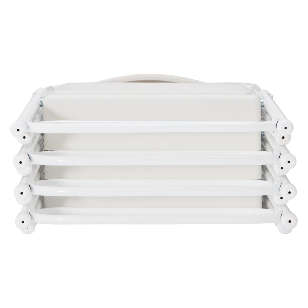 NPS® 800 Series Premium Lightweight Plastic Folding Chair, Bright White (Pack of 4). Picture 4