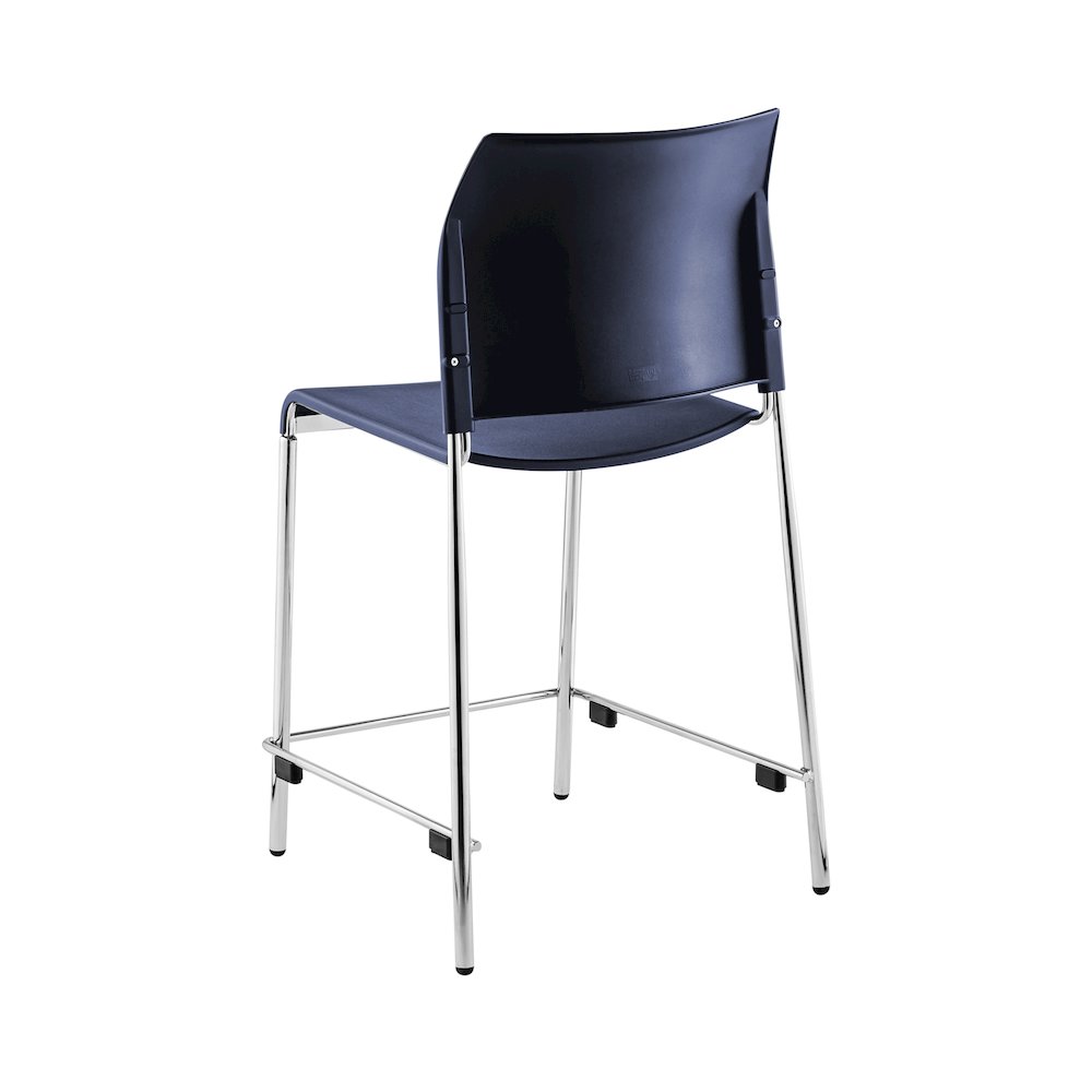 8800 Series Cafetorium Plastic Stool, Counter Height, Navy. Picture 4