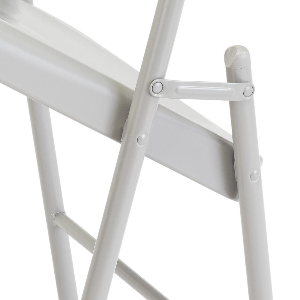 Commercialine® All-Steel Folding Chair, Grey (Pack of 4). Picture 5