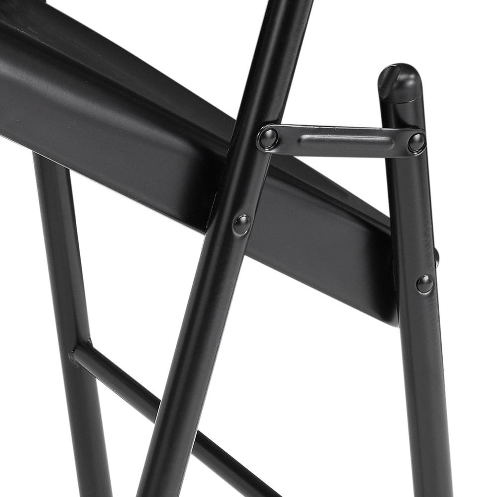 Commercialine® All-Steel Folding Chair, Black (Pack of 4). Picture 5