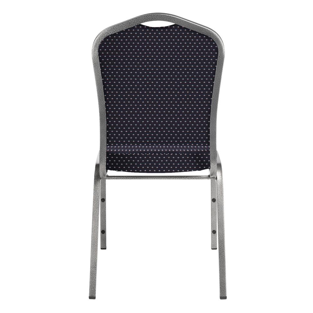 NPS® 9300 Series Deluxe Fabric Upholstered Stack Chair, Diamond Navy Seat/Silvervein Frame. Picture 5
