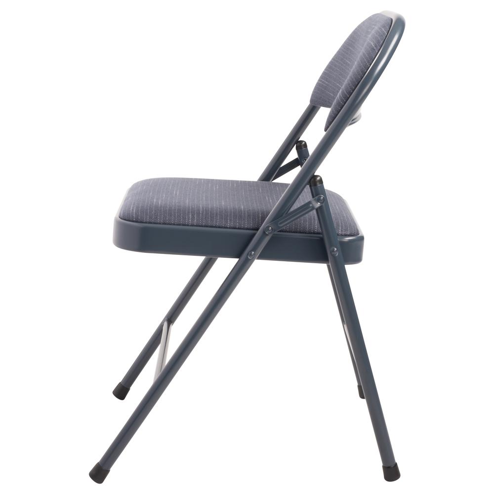 Commercialine® 900 Series Fabric Padded Folding Chair, Star Trail Blue (Pack of 4). Picture 4