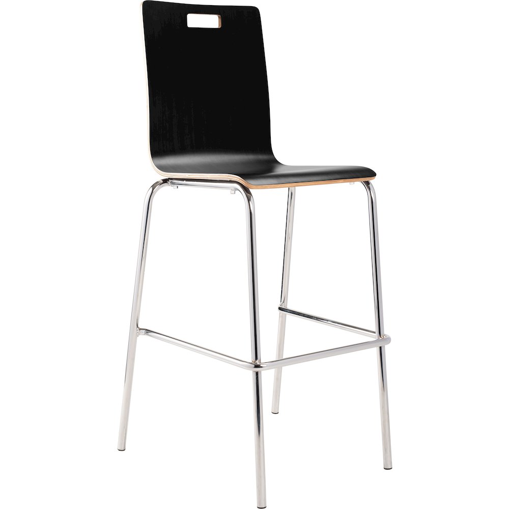 Bushwick Bentwood Stool, Black. Picture 5