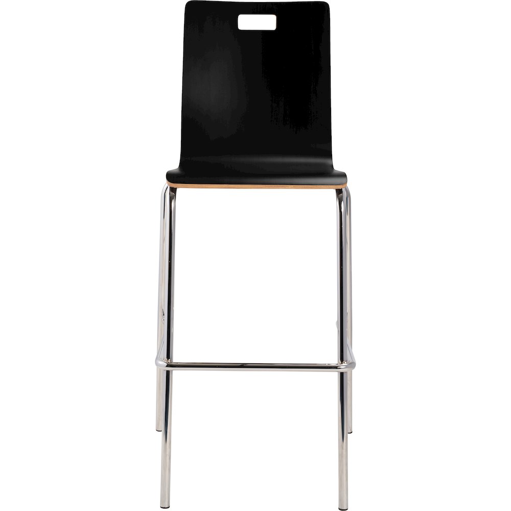 Bushwick Bentwood Stool, Black. Picture 1