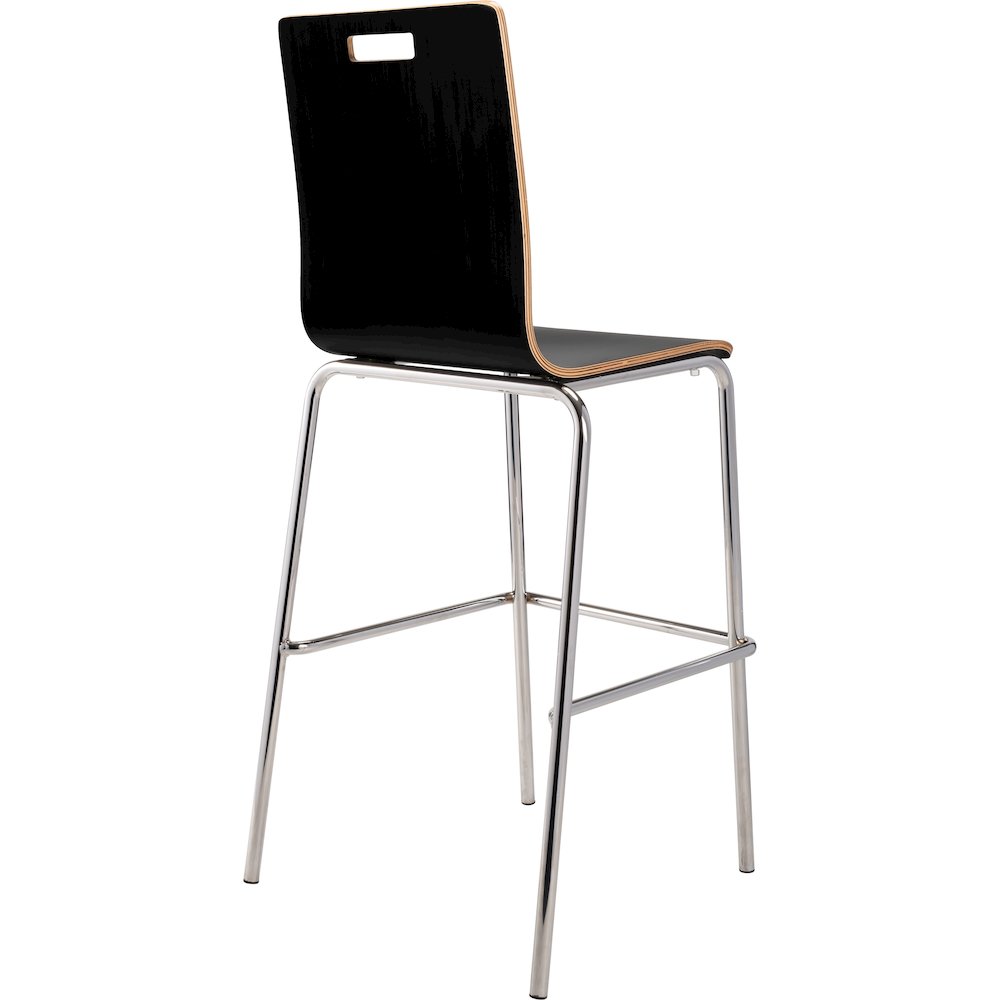 Bushwick Bentwood Stool, Black. Picture 3