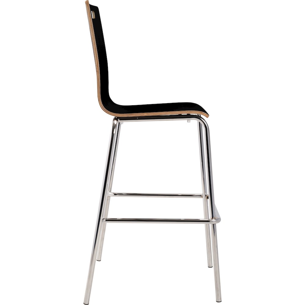 Bushwick Bentwood Stool, Black. Picture 4