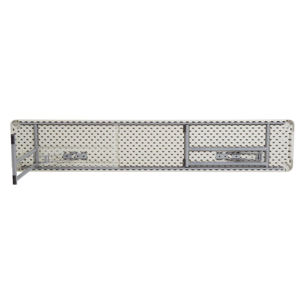 NPS® 18" x 96" Heavy Duty Seminar Folding Table, Speckled Grey. Picture 3