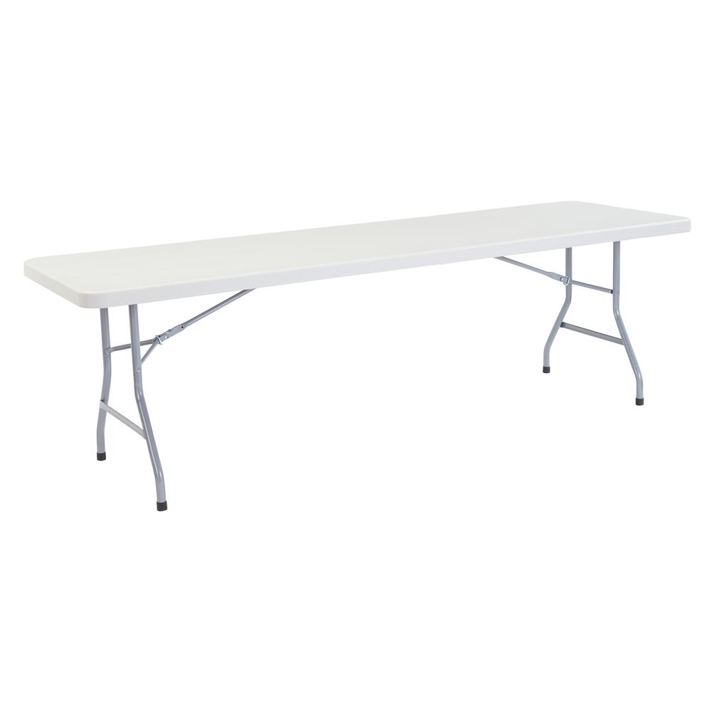 NPS® 30" x 96" Heavy Duty Folding Table, Speckled Gray. Picture 1
