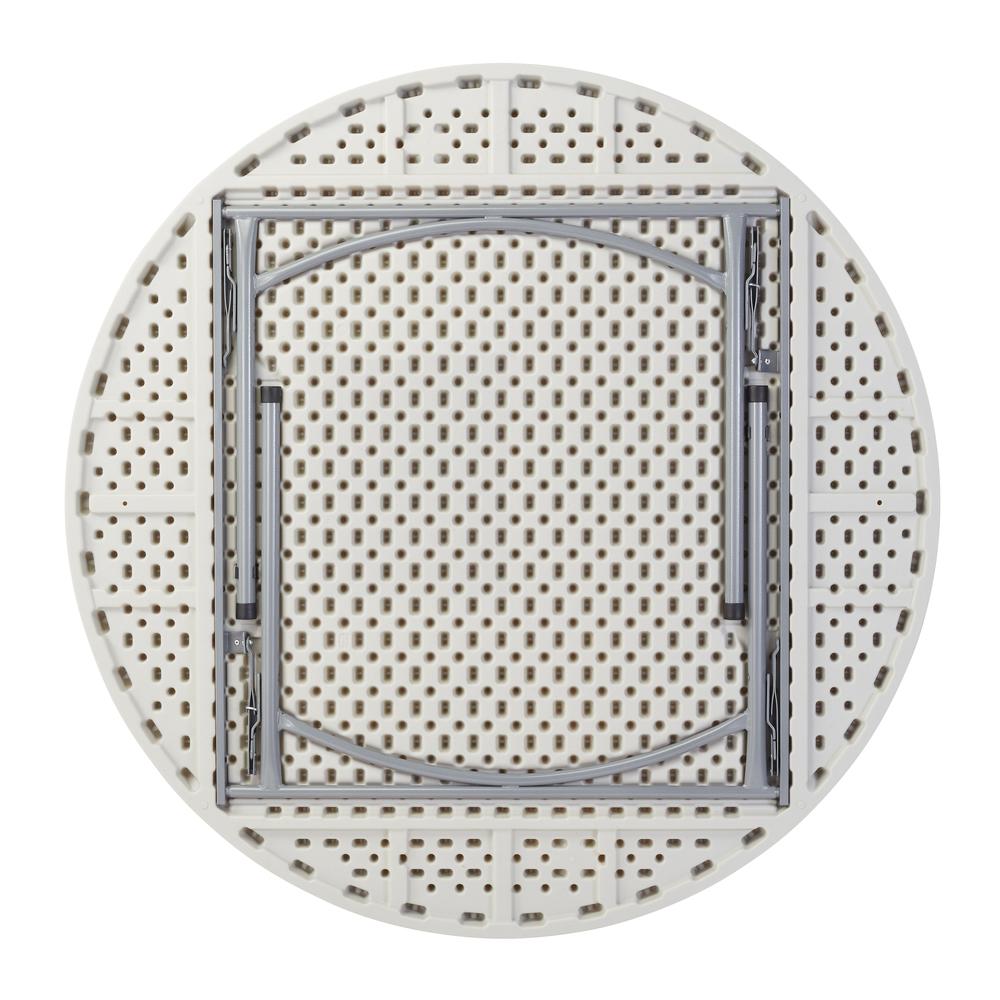 NPS® 60" Heavy Duty Round Folding Table, Speckled Grey. Picture 3