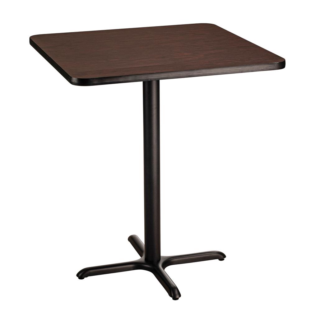 NPS® Café Table, 36" Square, "X" Base, 30" Height, Particleboard Core/T-Mold. Picture 2