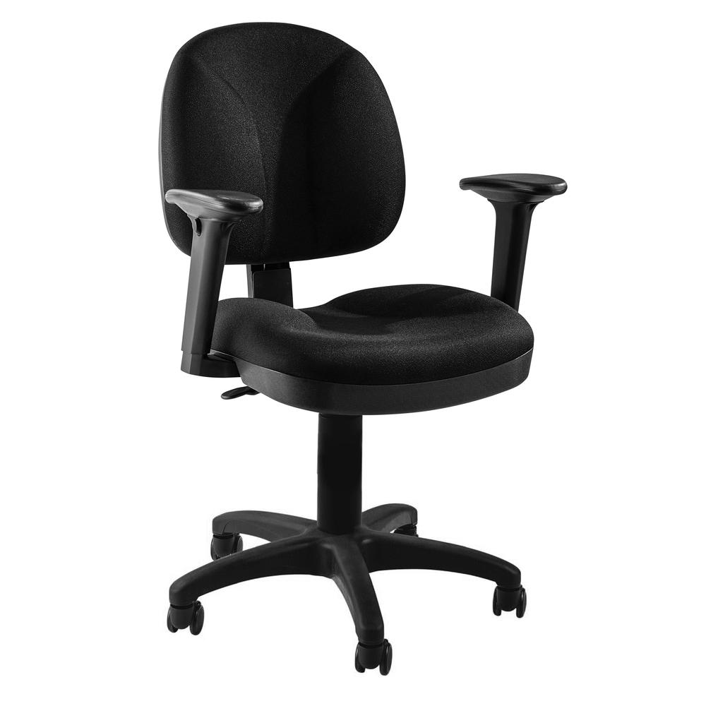NPS® Comfort Task Chair with Arms, 18"-22" Height. Picture 1