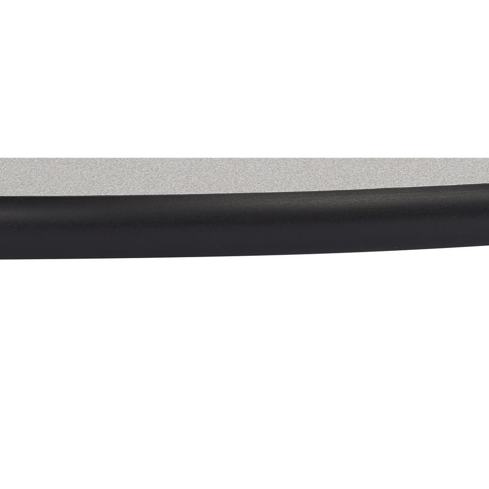 NPS® Café Table, 36" Round, Round Base, 42" Height, Particleboard Core/T-Mold, Grey. Picture 3
