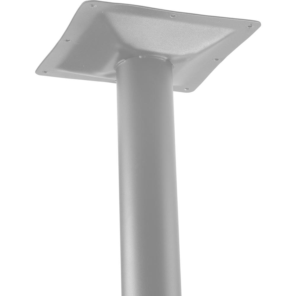 NPS® Café Table, 36" Round, Round Base, 42" Height, Particleboard Core/T-Mold, Grey. Picture 4
