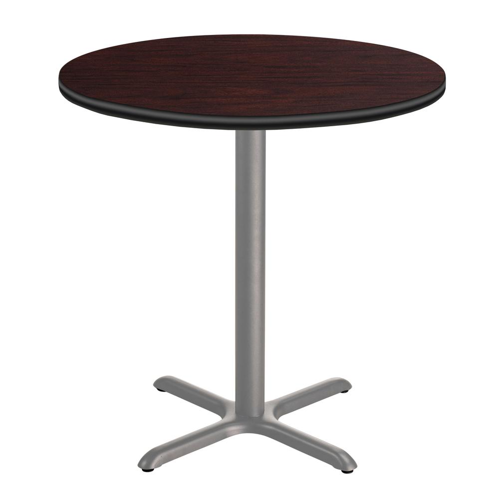 NPS® Café Table, 36" Round, "X" Base, 36" Height, Particleboard Core/T-Mold. Picture 1