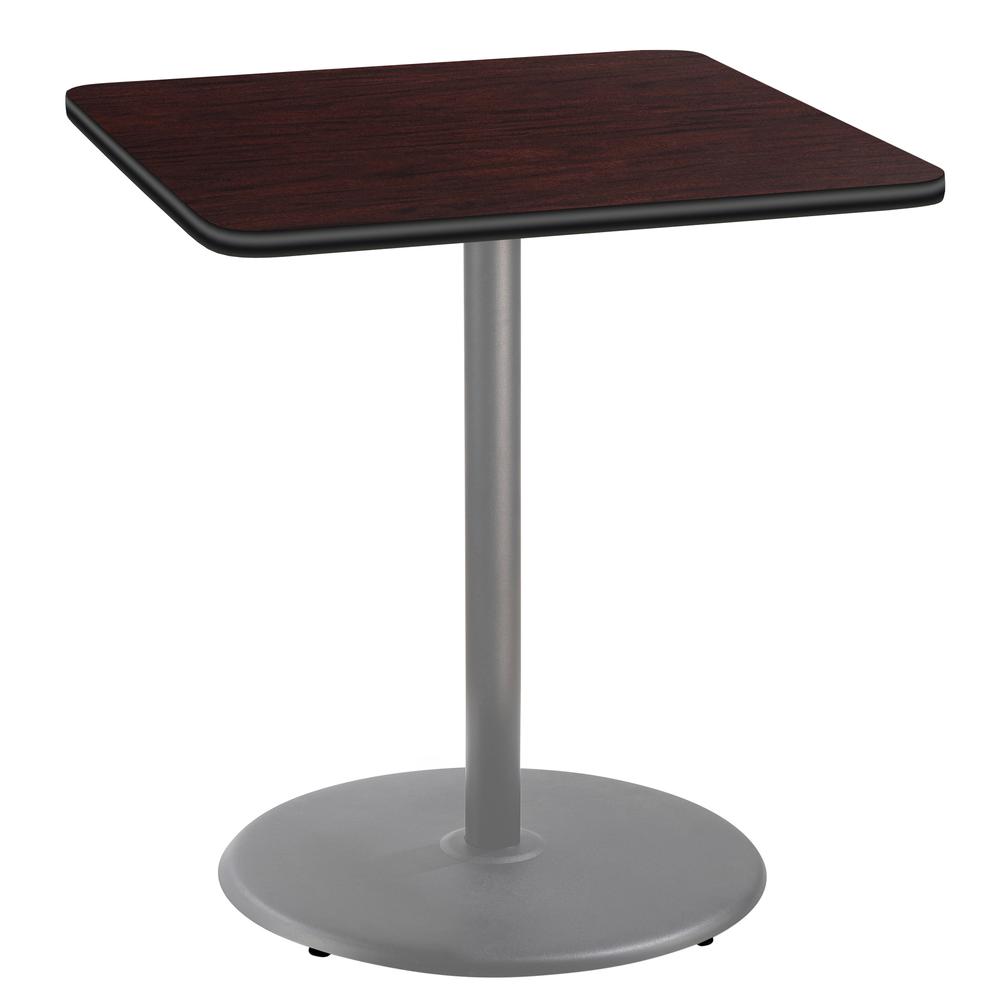 NPS® Café Table, 36" Square, Round Base, 42" Height, Particleboard Core/T-Mold. Picture 1