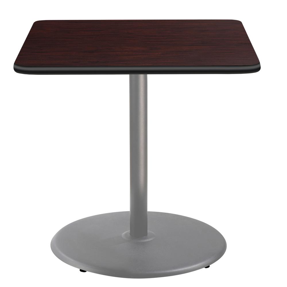 NPS® Café Table, 36" Square, Round Base, 36" Height, Particleboard Core/T-Mold. Picture 2