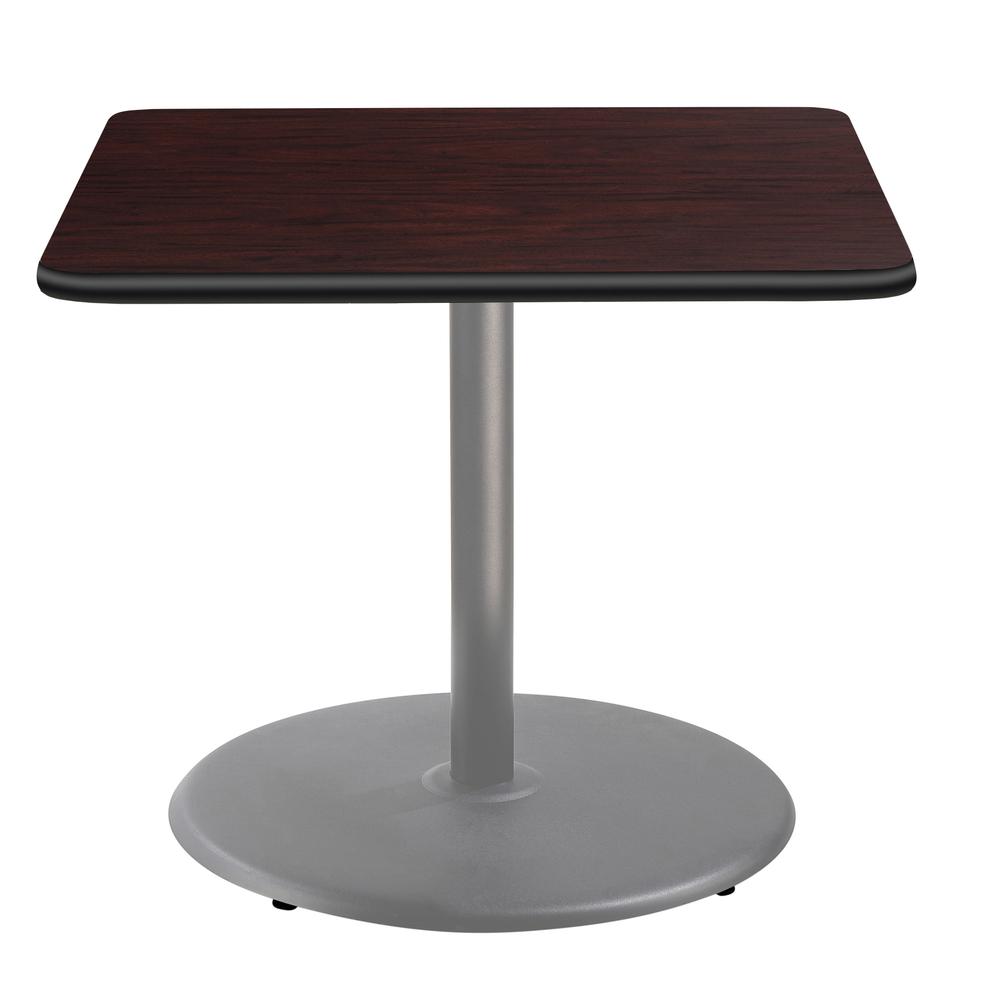 NPS® Café Table, 36" Square, Round Base, 30" Height, Particleboard Core/T-Mold. Picture 2