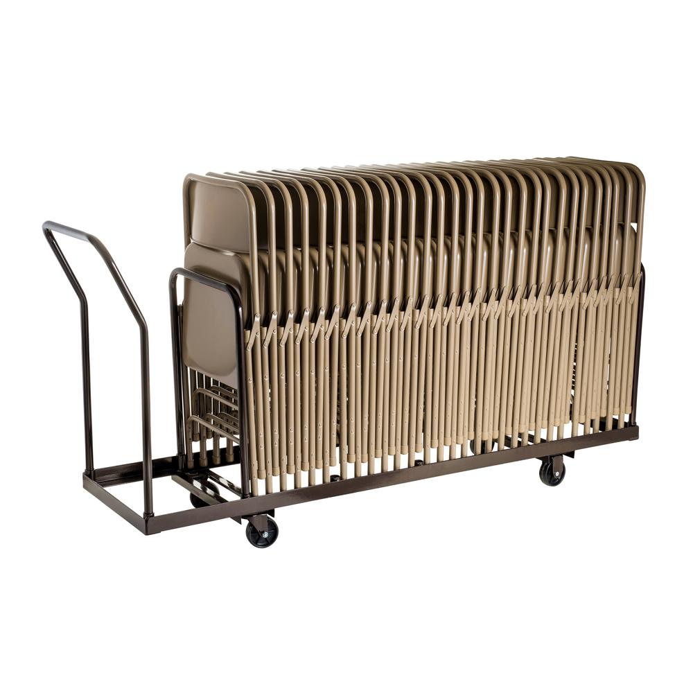 NPS® Folding Chair Dolly For Vertical storage, 35 Chair Capacity. Picture 5