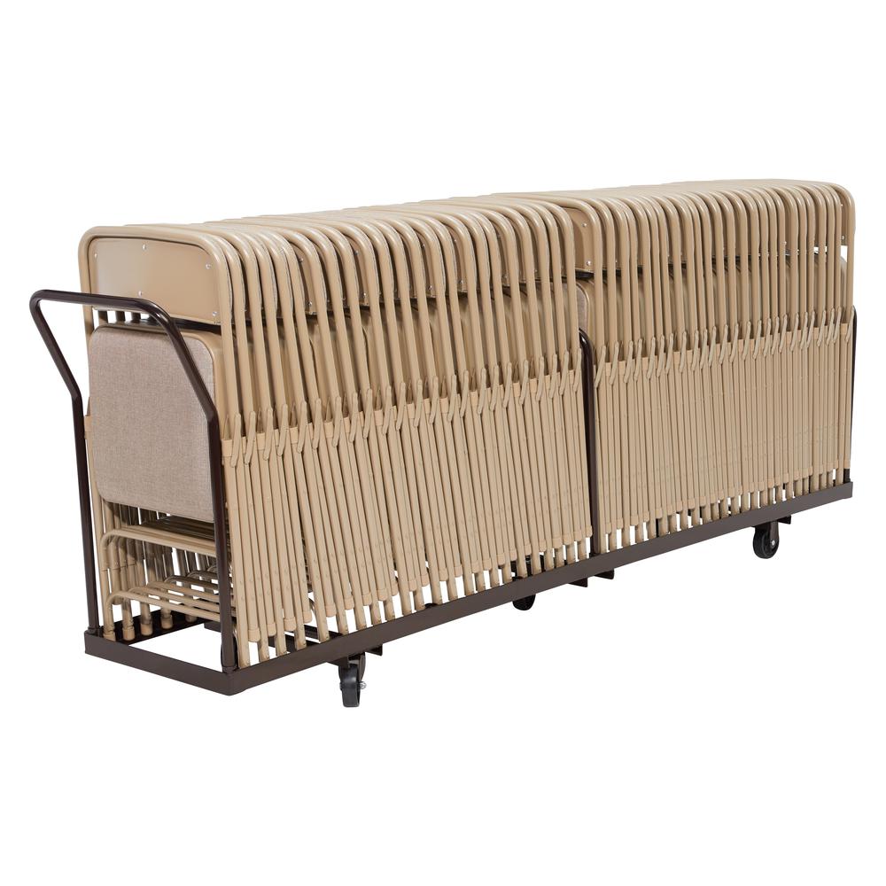 NPS® Folding Chair Dolly For Vertical storage, 50 Chair Capacity. Picture 2